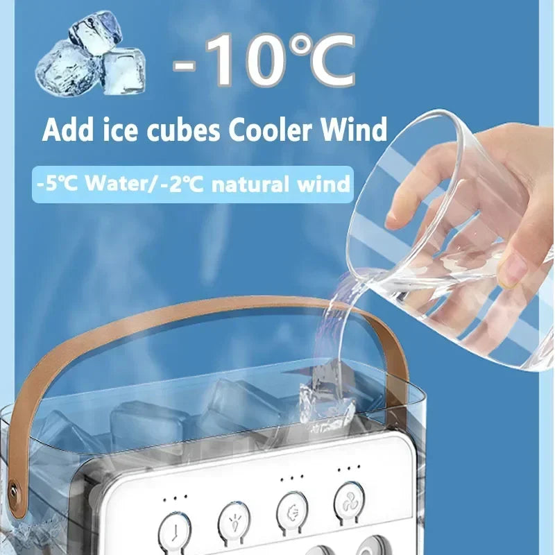 Portable humidifier fan three in one
