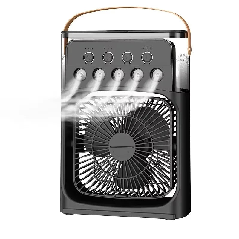 Portable humidifier fan three in one