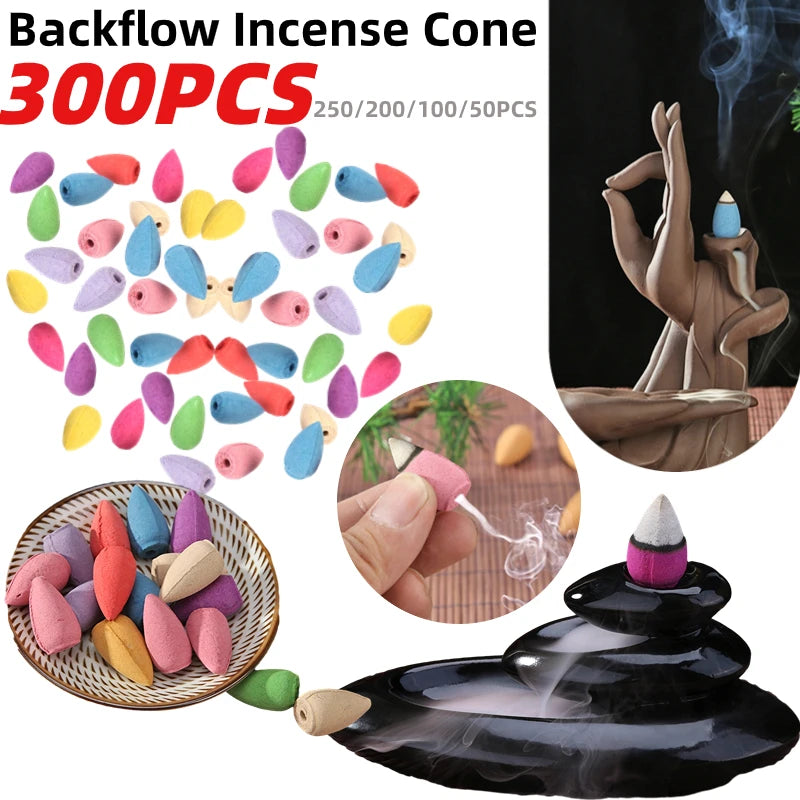 Natural Incense Mixed Waterfall Smoke Backflow Cone