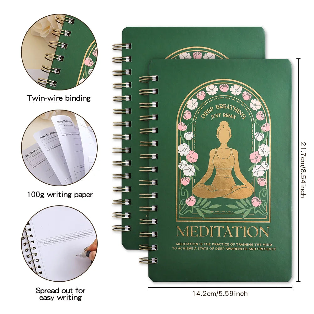 96 Pages A5 Hardcover Meditation Journal
