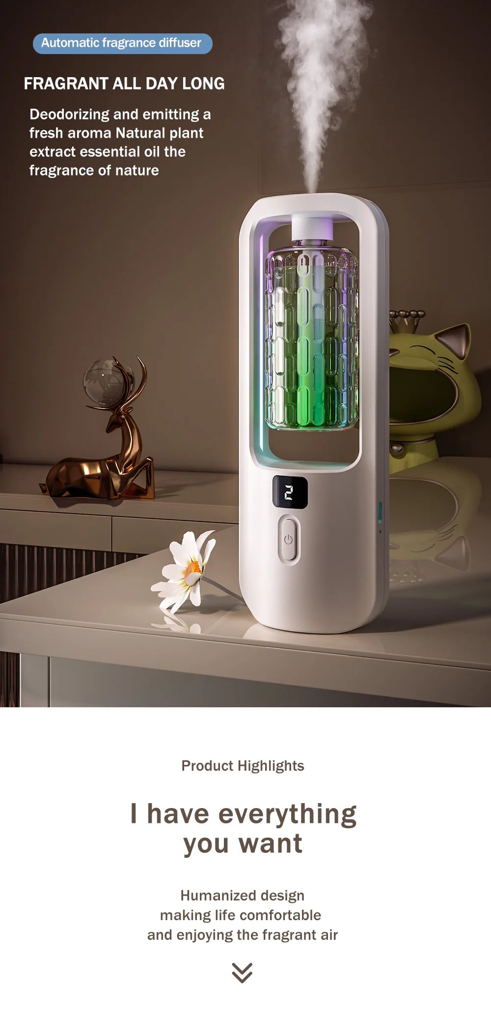 USB Automatic Aromatherapy Machine Hotel Timed Spray