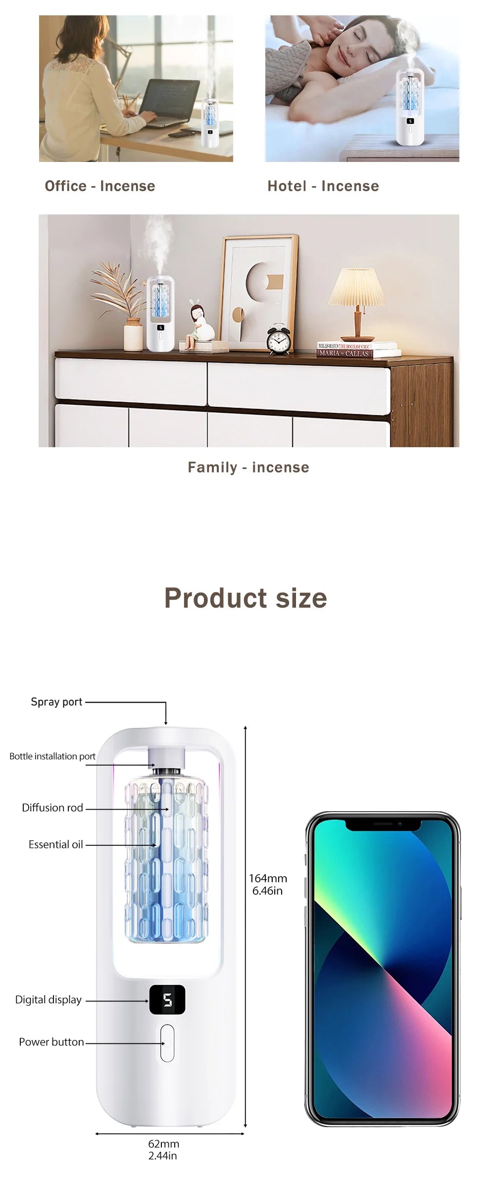 USB Automatic Aromatherapy Machine Hotel Timed Spray