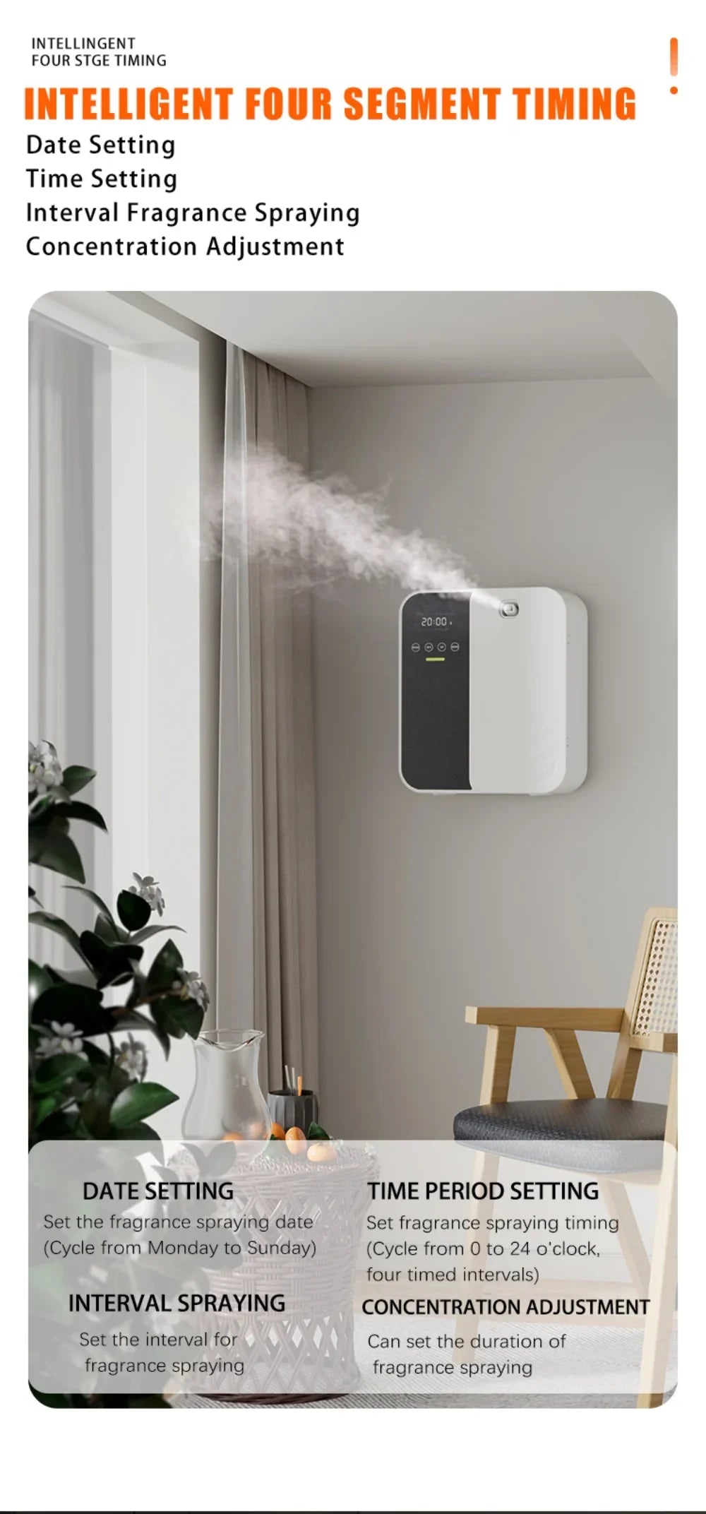 Aroma Diffuser 1000m³ Electric Scent Machine