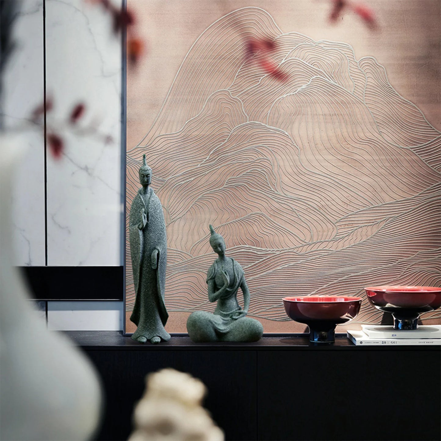 Meditating Buddha Statue Sculpture