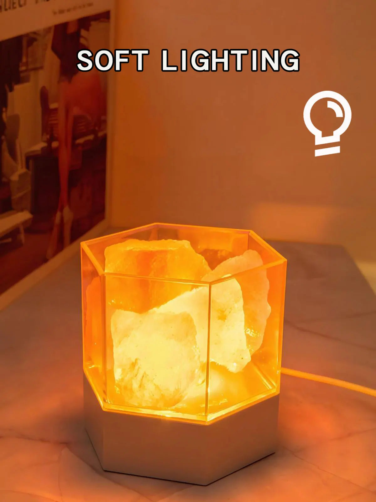 USB Desk Lamp Natural Himalayan Salt