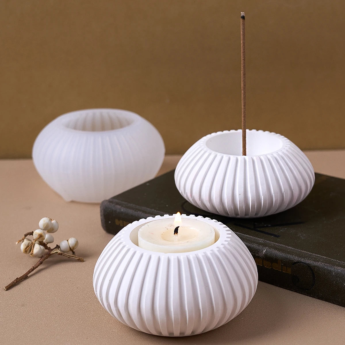 Spherical Stripe Incense Insert