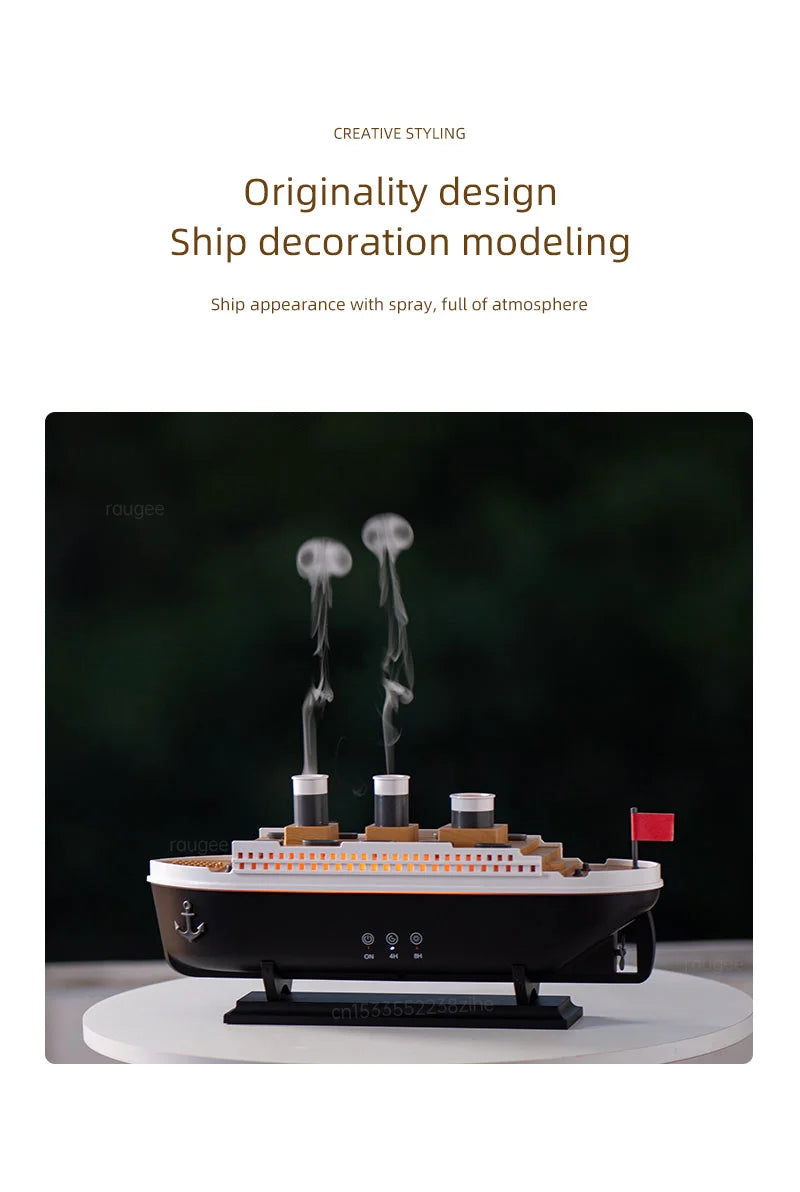 Ship Model Air Humidifier with Remote Control