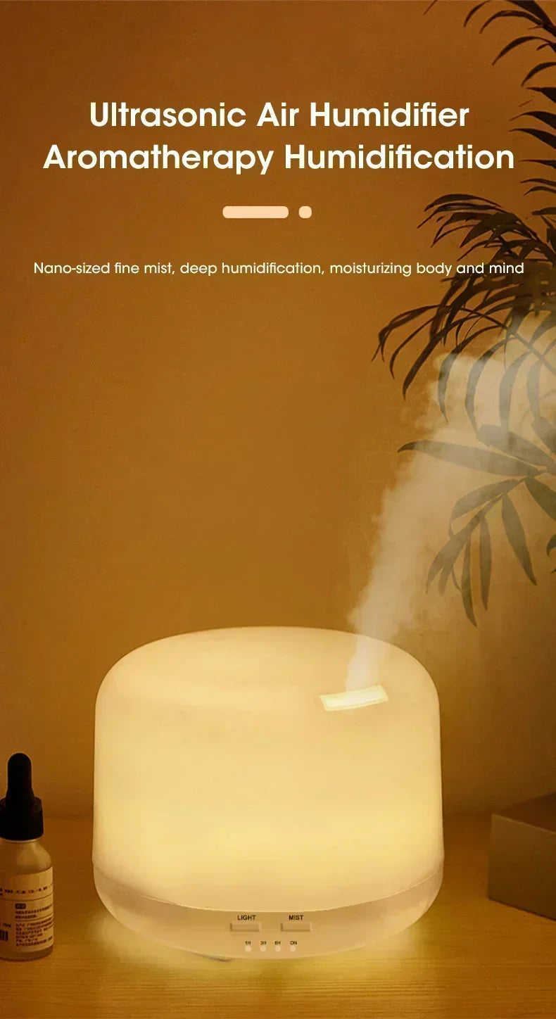 500ML Air Humidifier with Colorful LED Lights