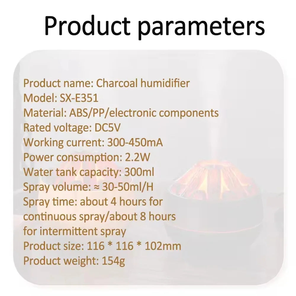 Charcoal Flame Humidifier