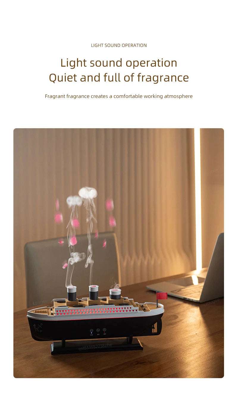 Ship Model Air Humidifier with Remote Control