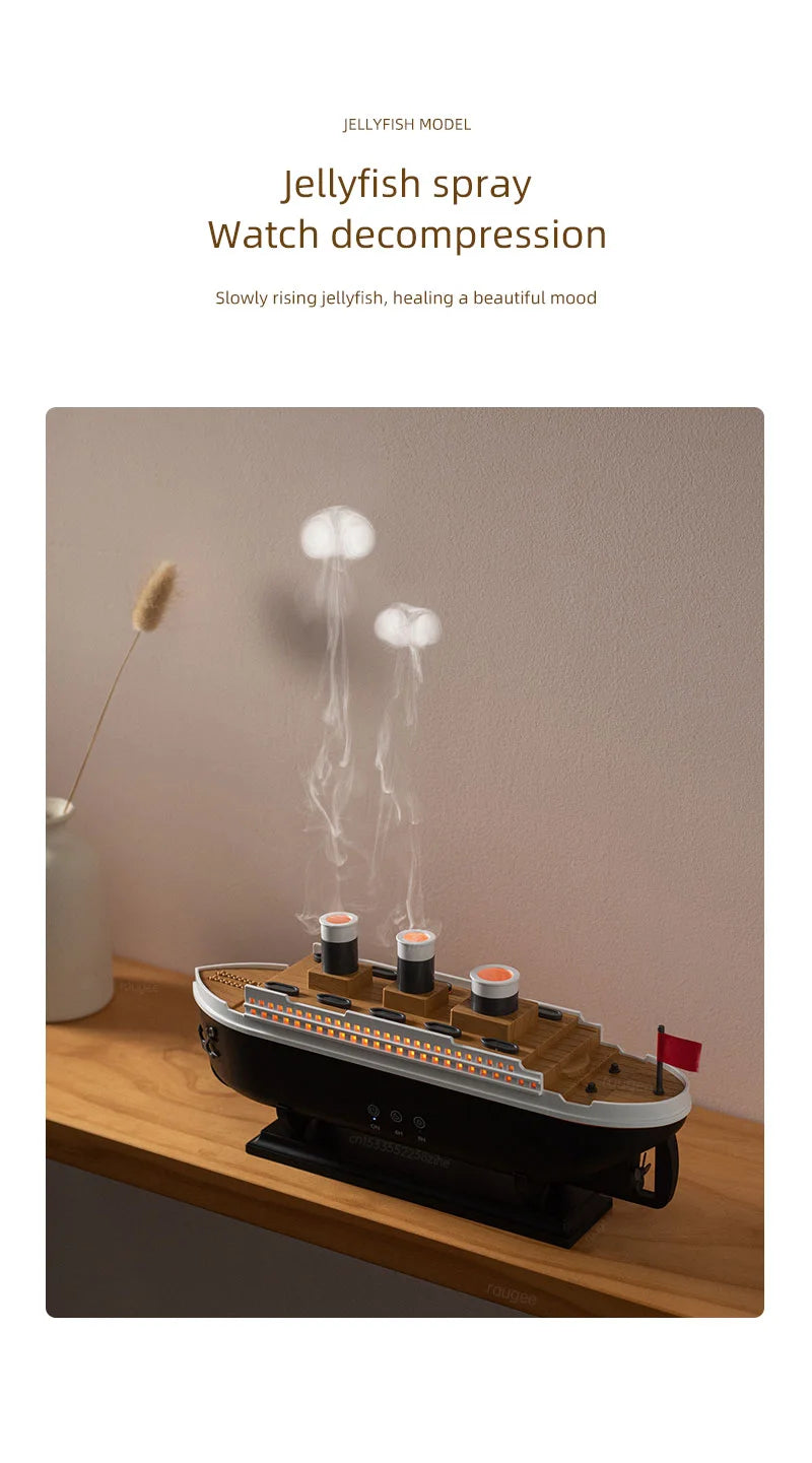 Ship Model Air Humidifier with Remote Control