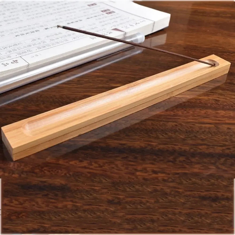 23cm Wood Sandalwood Coil Base