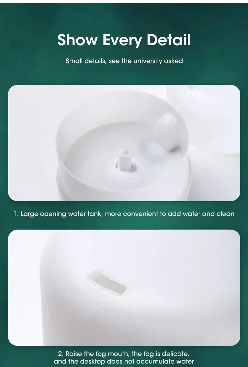500ML Air Humidifier with Colorful LED Lights