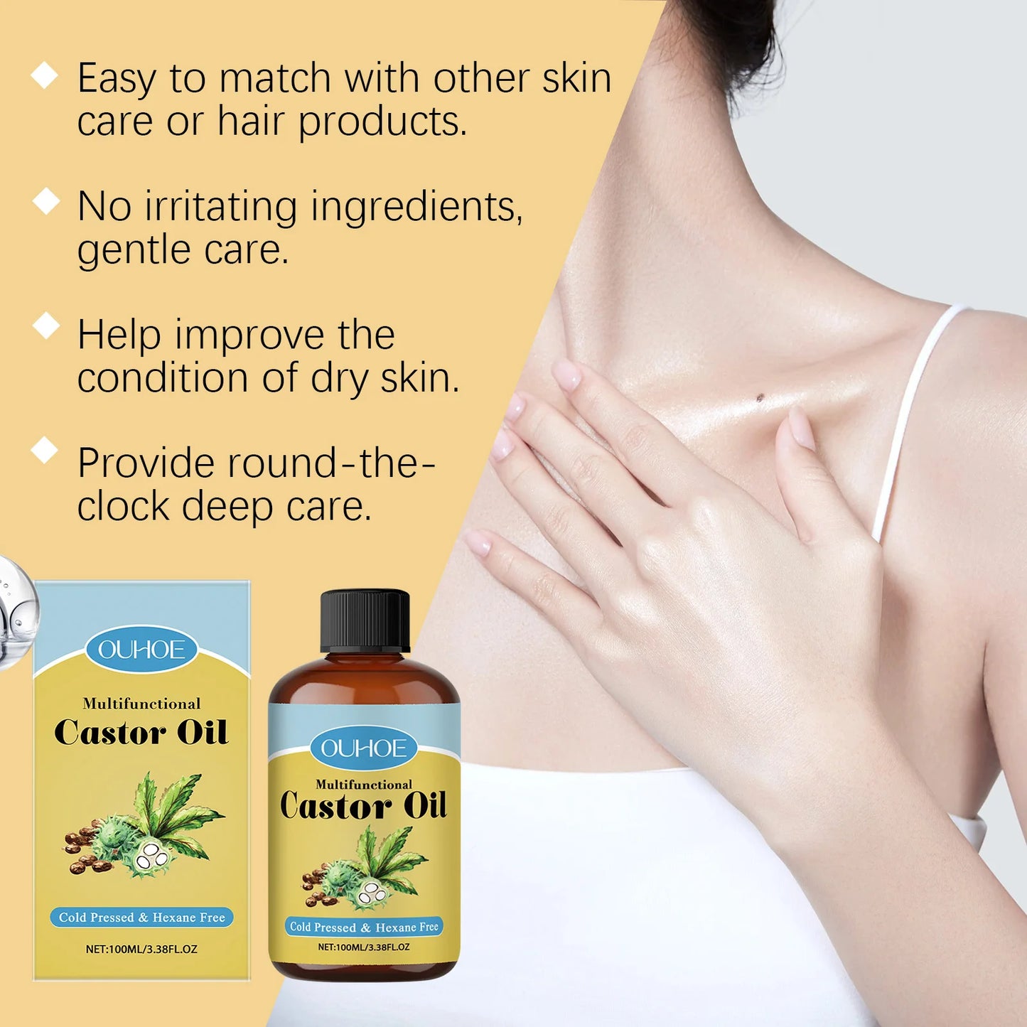 Organic Castor Oil Moisturizing