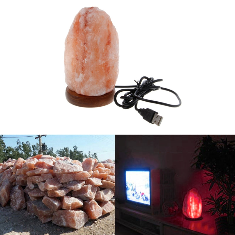 Hand Carved USB Himalayan Rock Salt Lamp