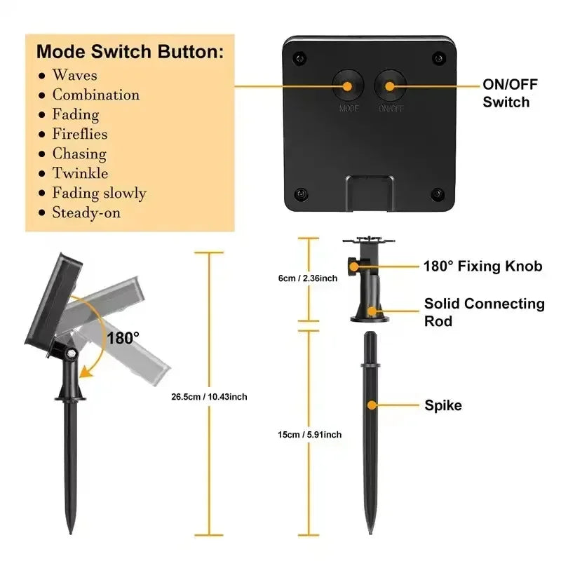 8 Modes Outdoor Solar