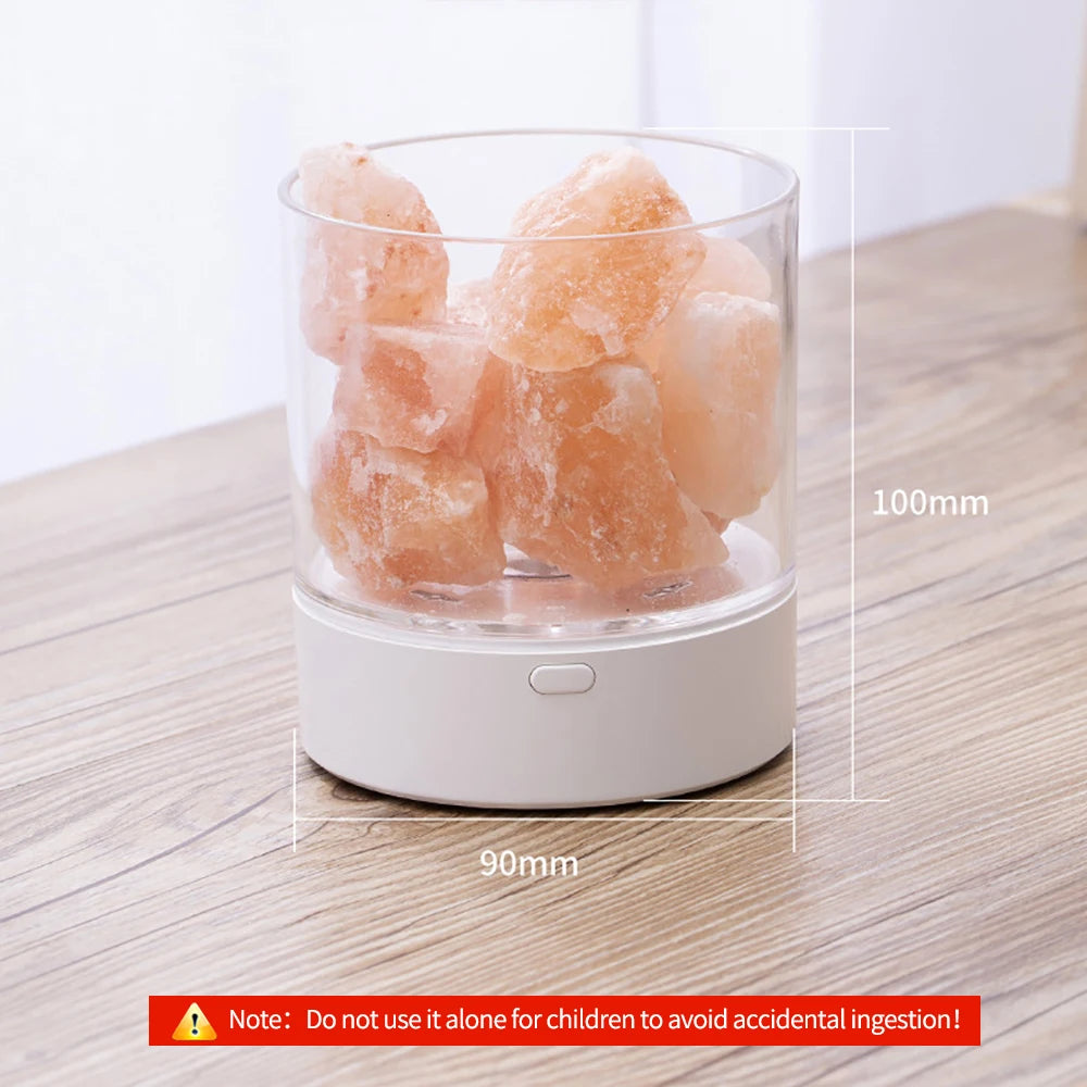 USB Natural Himalayan Salt Lamp Led