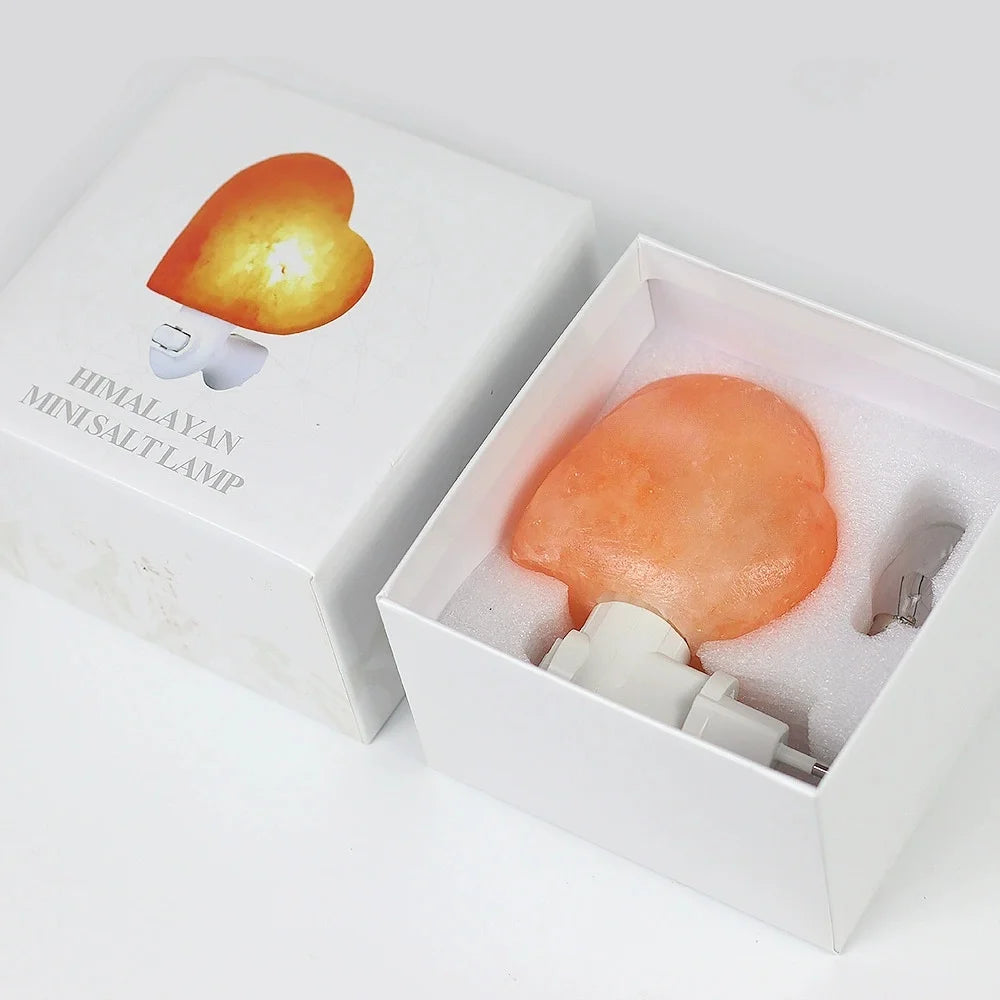 Himalayan Warm White Salt Lamp Night