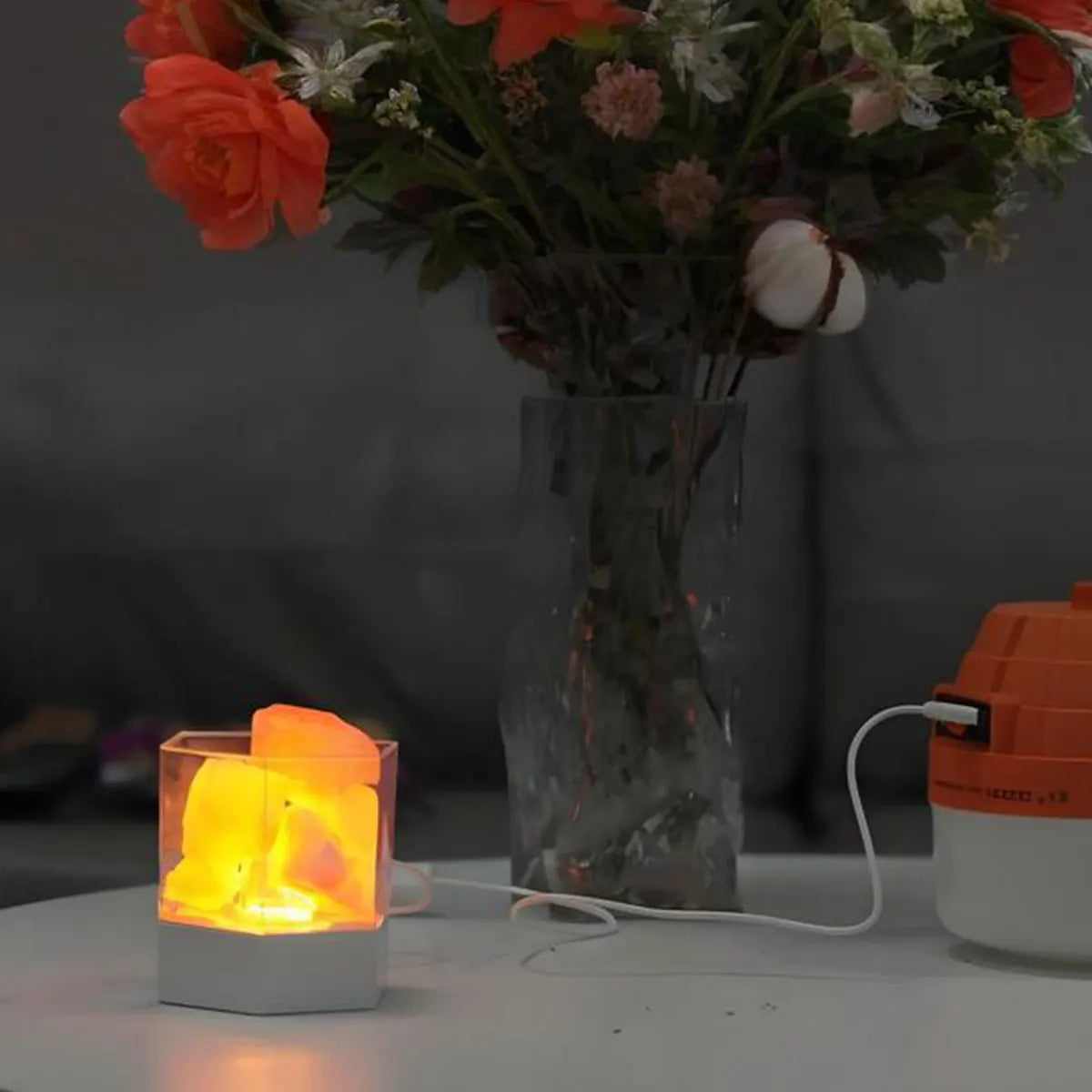 USB Desk Lamp Natural Himalayan Salt