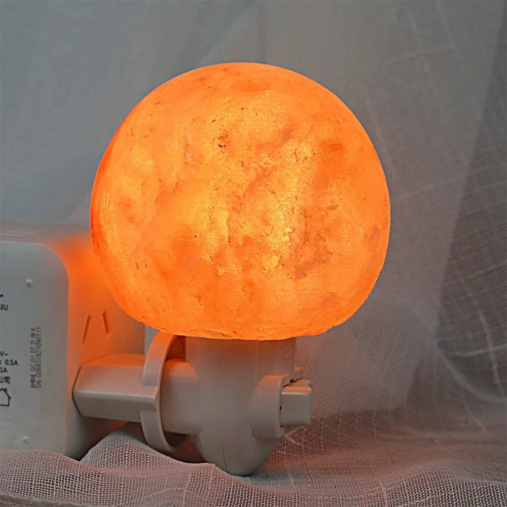 Himalayan Warm White Salt Lamp Night