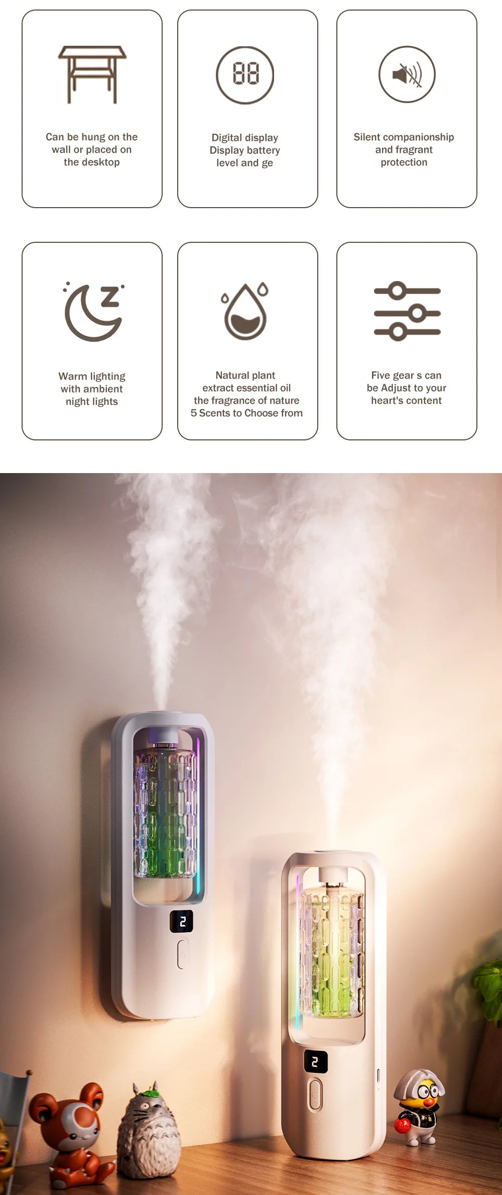 USB Automatic Aromatherapy Machine Hotel Timed Spray
