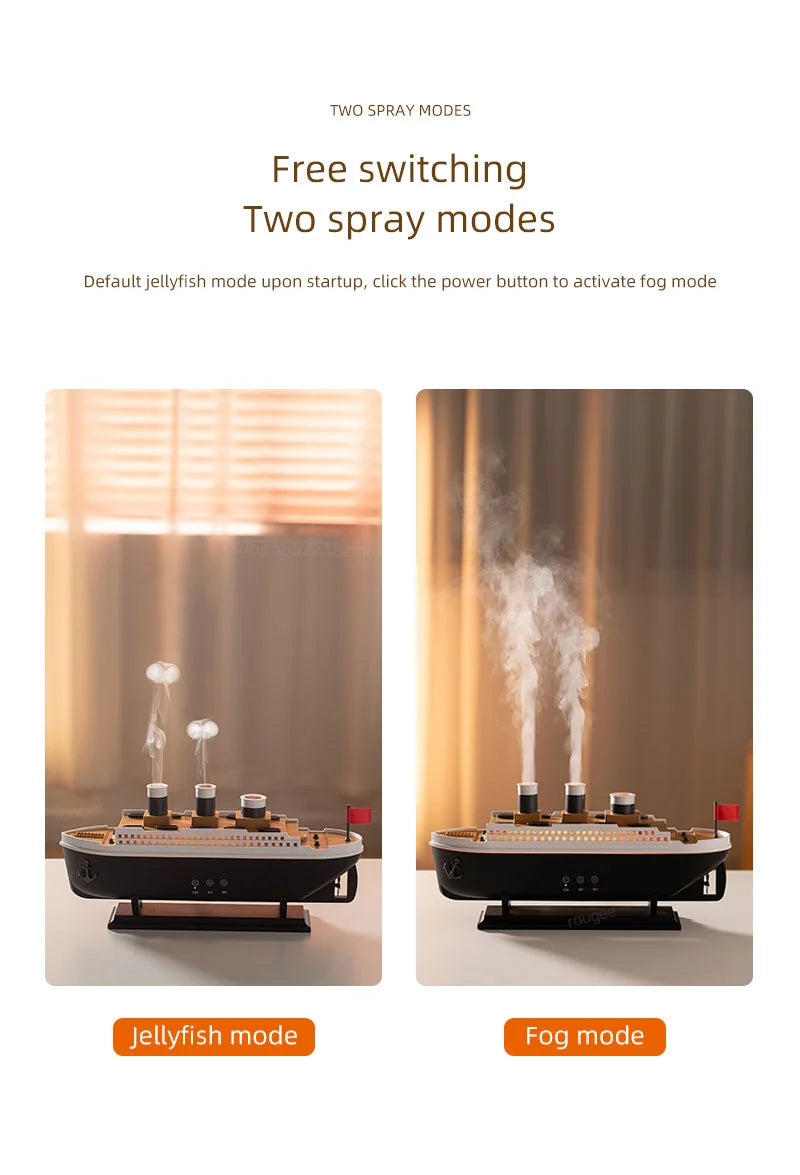 Ship Model Air Humidifier with Remote Control