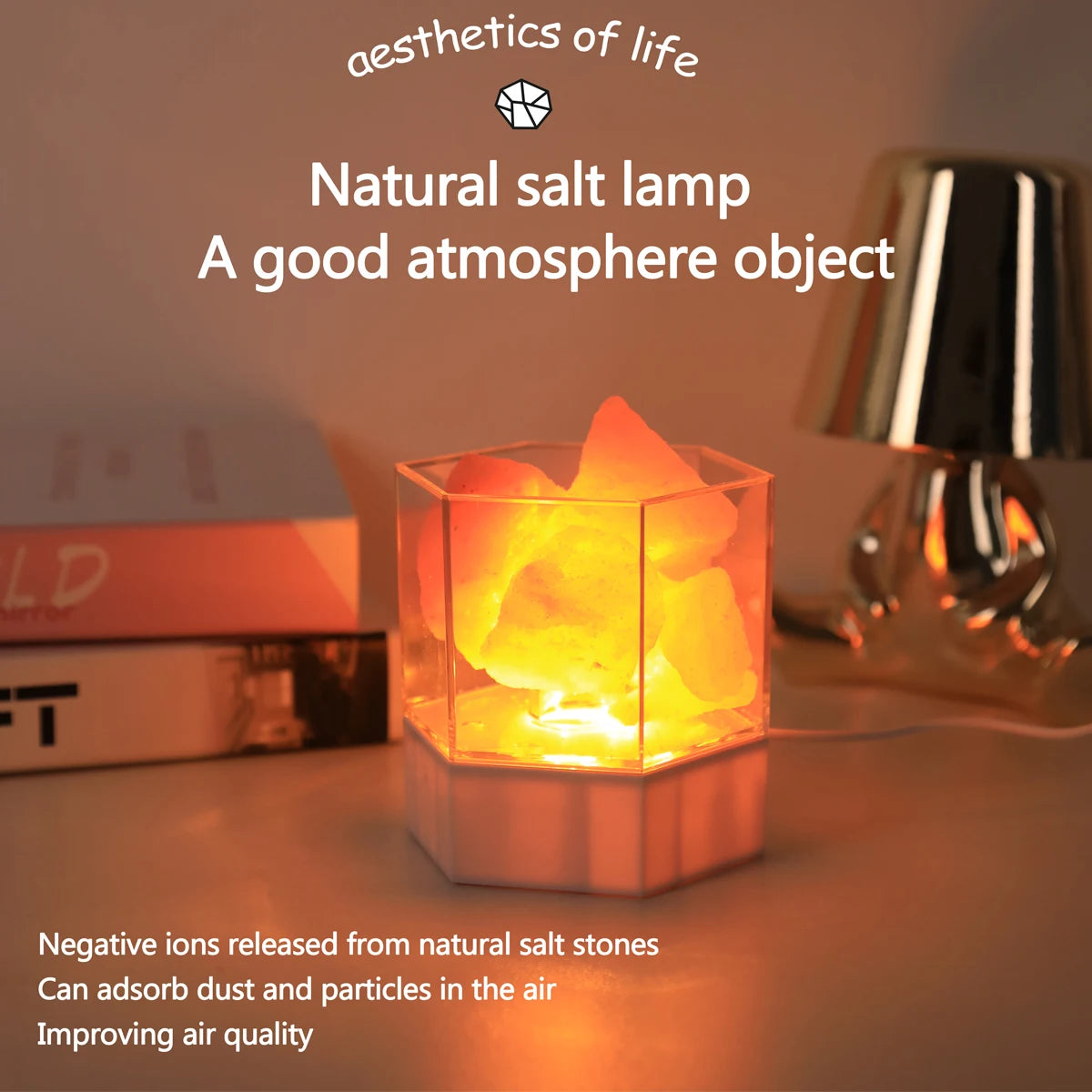 USB Natural Himalayan Salt Light
