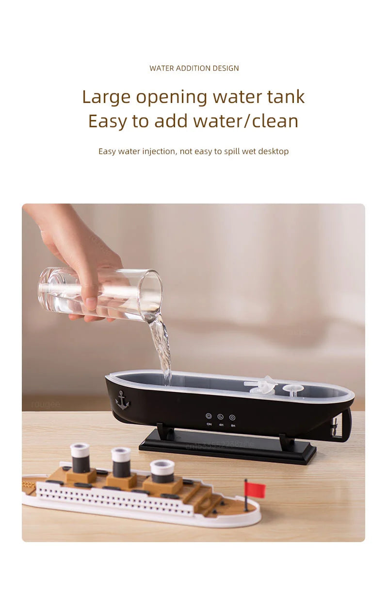 Ship Model Air Humidifier with Remote Control