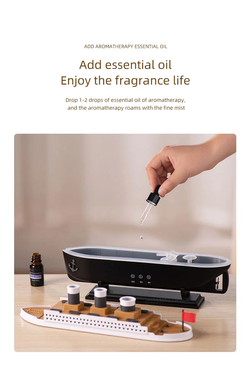 Ship Model Air Humidifier with Remote Control