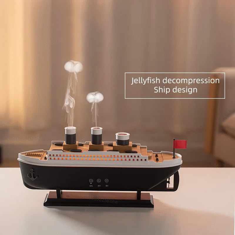 Ship Model Air Humidifier with Remote Control