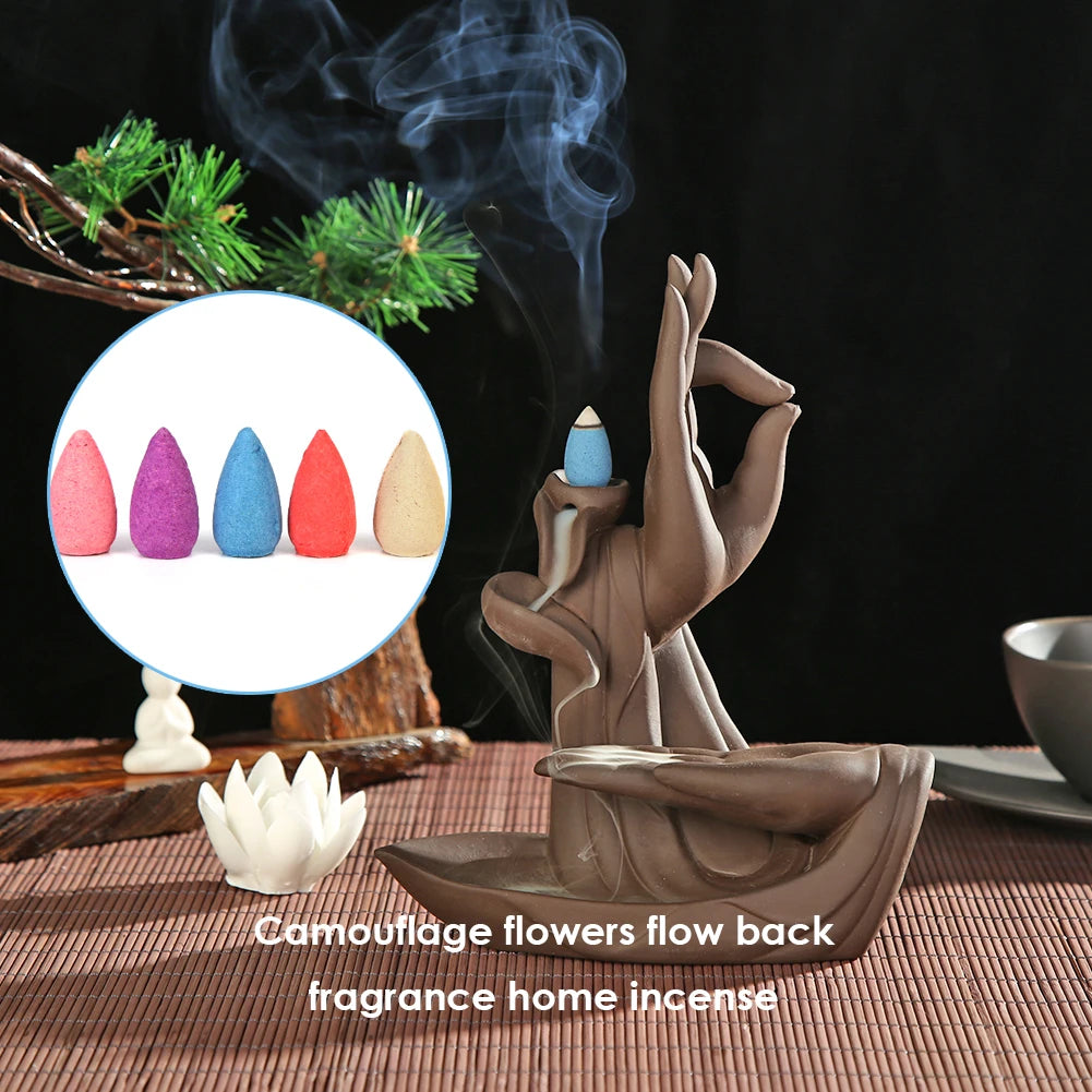 Natural Incense Mixed Waterfall Smoke Backflow Cone