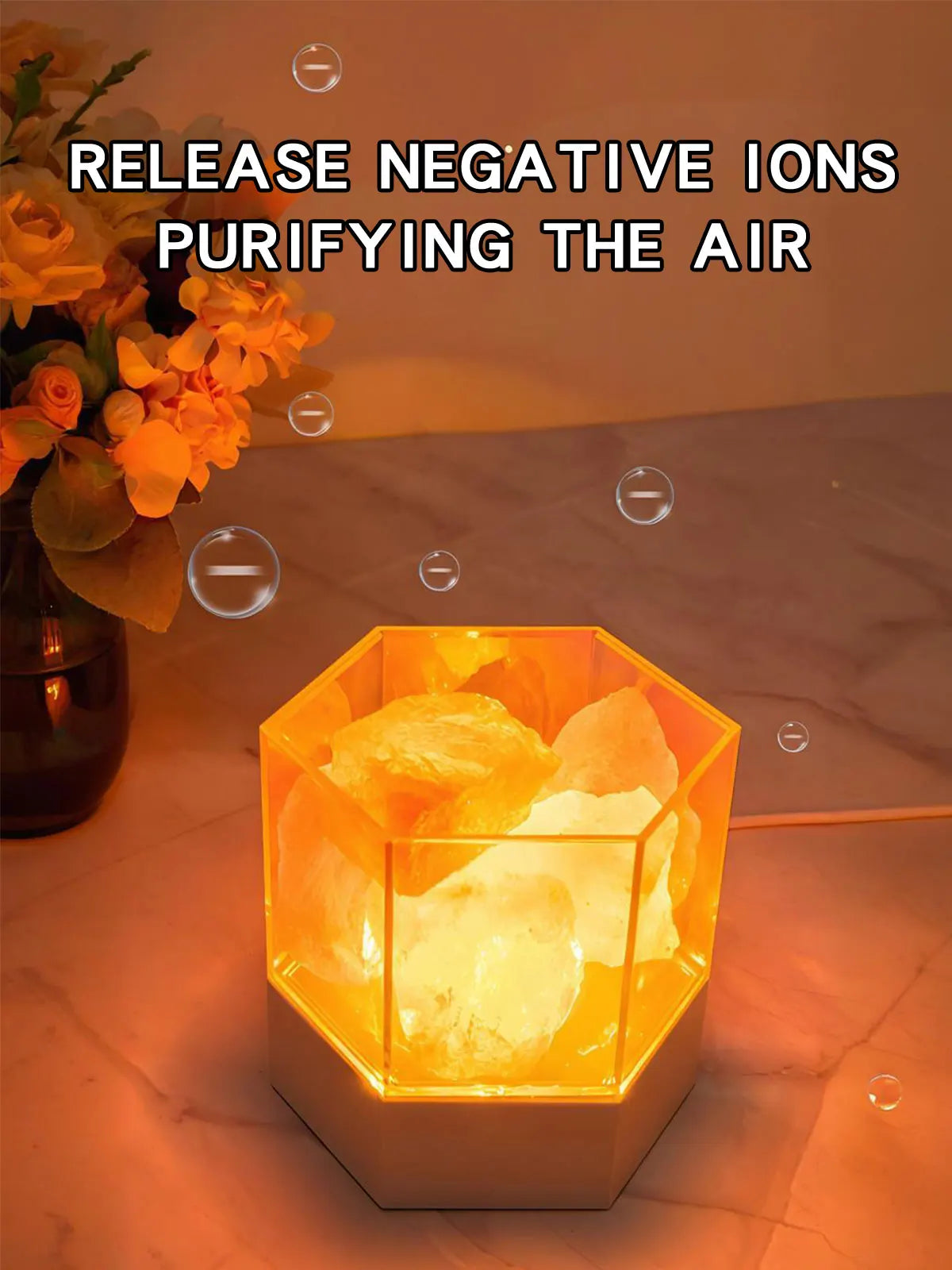 USB Desk Lamp Natural Himalayan Salt