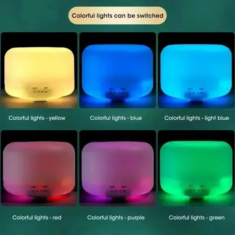 500ML Air Humidifier with Colorful LED Lights