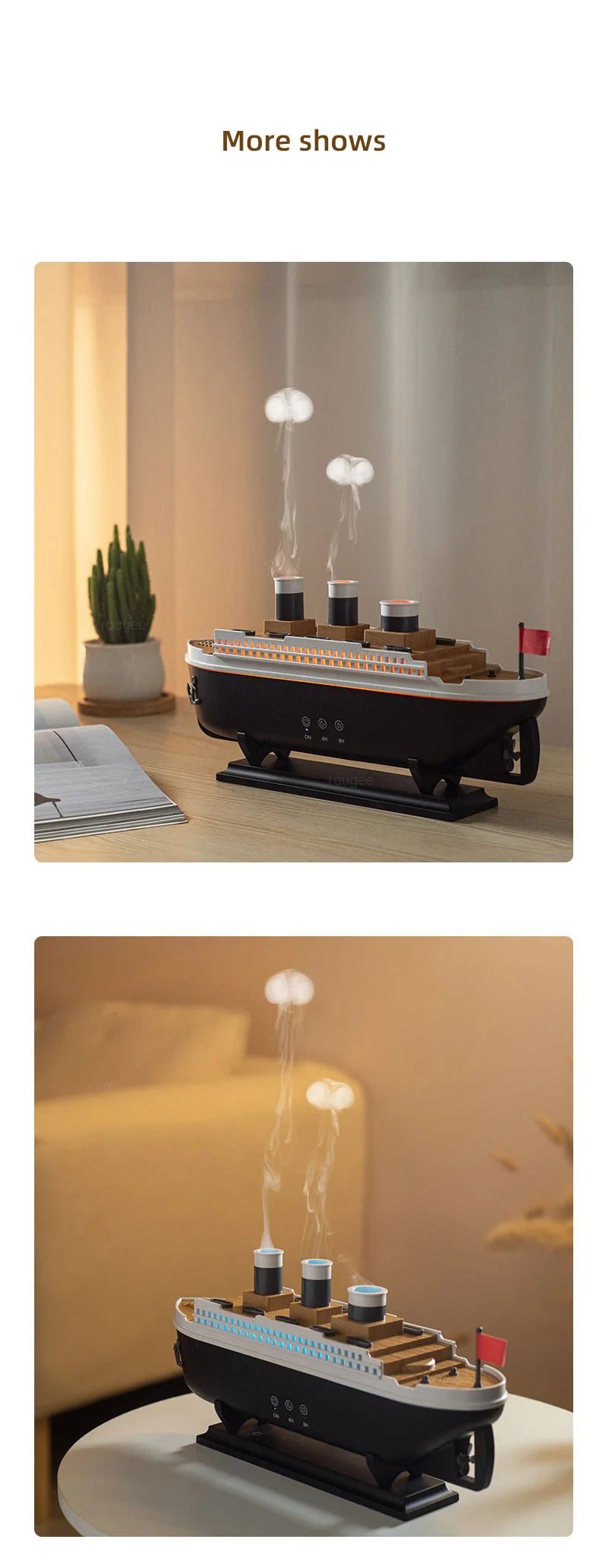 Ship Model Air Humidifier with Remote Control