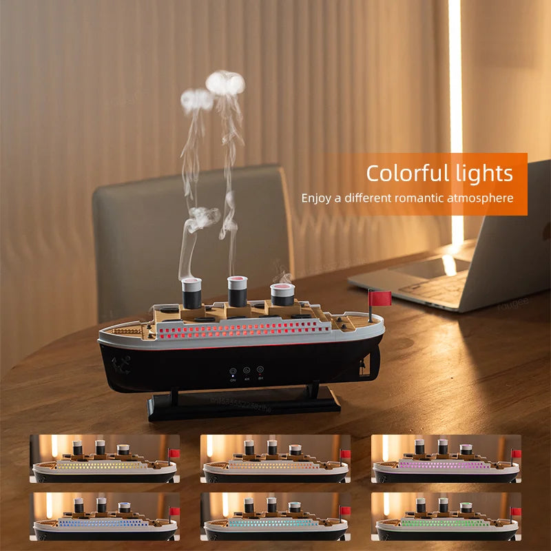 Ship Model Air Humidifier with Remote Control