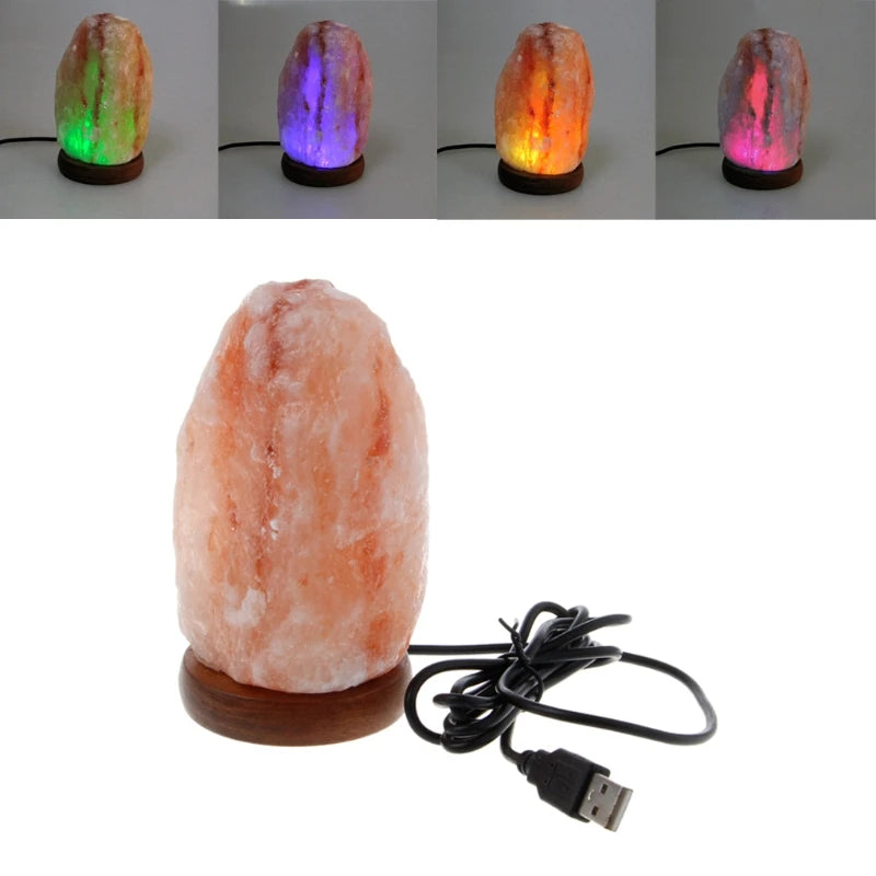 Hand Carved USB Himalayan Rock Salt Lamp