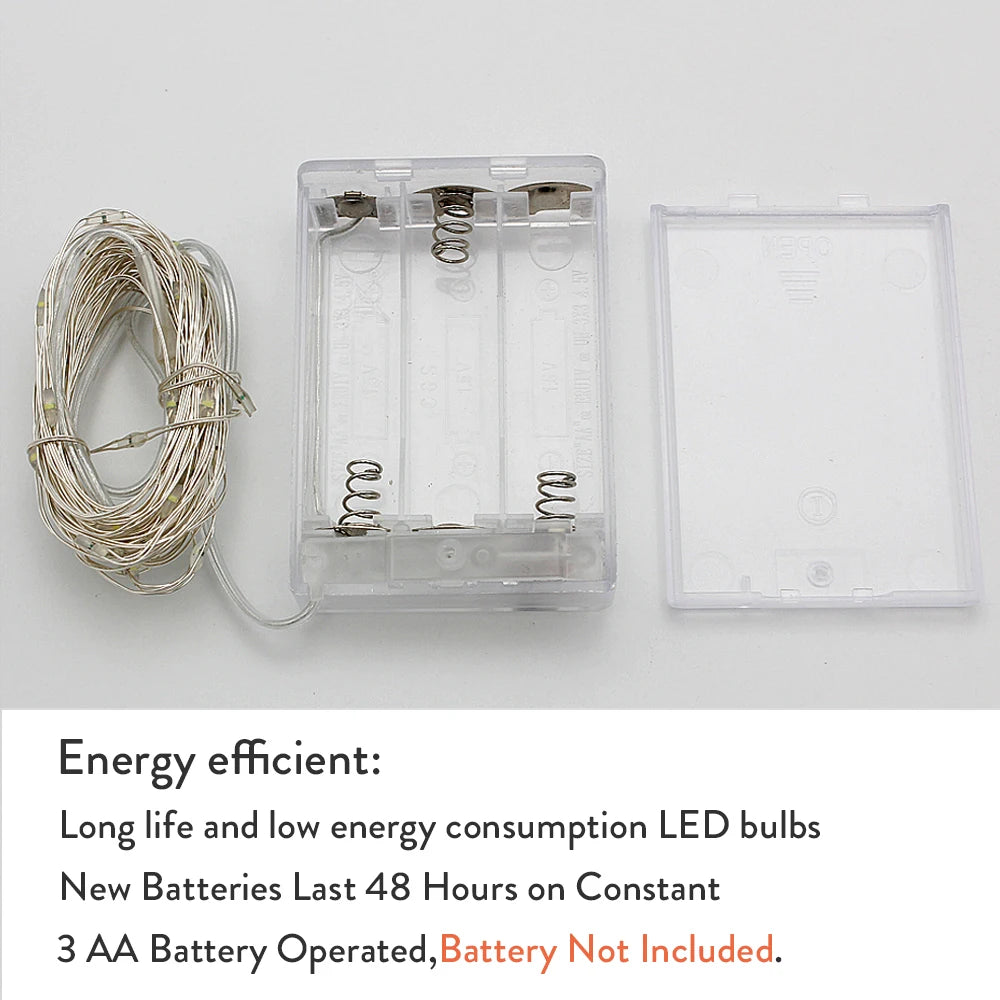 1m - 10m Fairy Lights Copper Wire