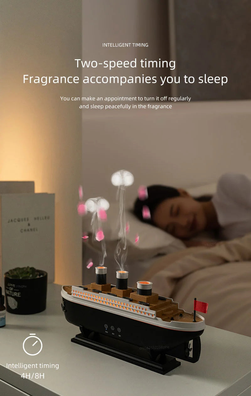 Ship Model Air Humidifier with Remote Control