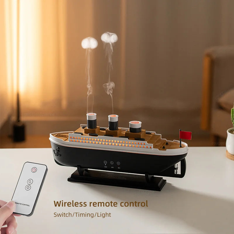 Ship Model Air Humidifier with Remote Control