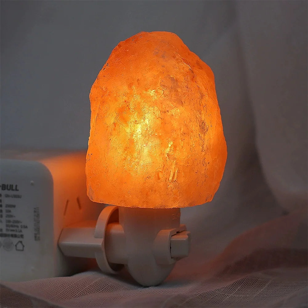 Himalayan Warm White Salt Lamp Night