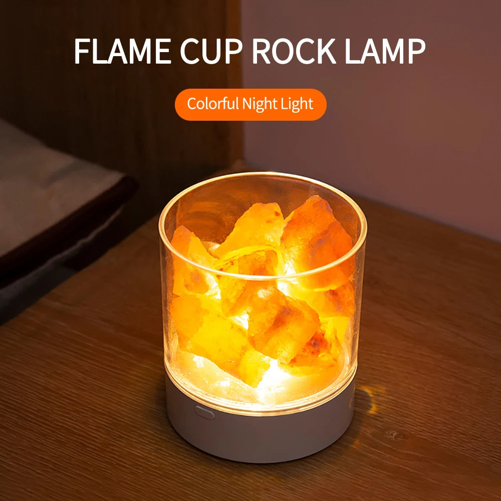 USB Natural Himalayan Salt Lamp Led