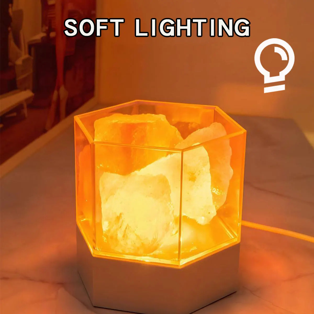 USB Desk Lamp Natural Himalayan Salt
