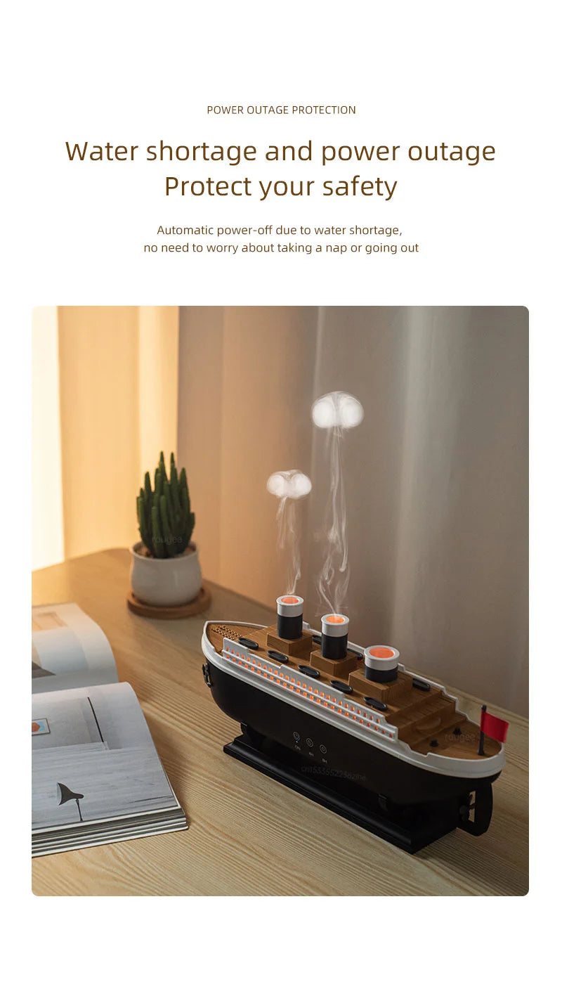 Ship Model Air Humidifier with Remote Control
