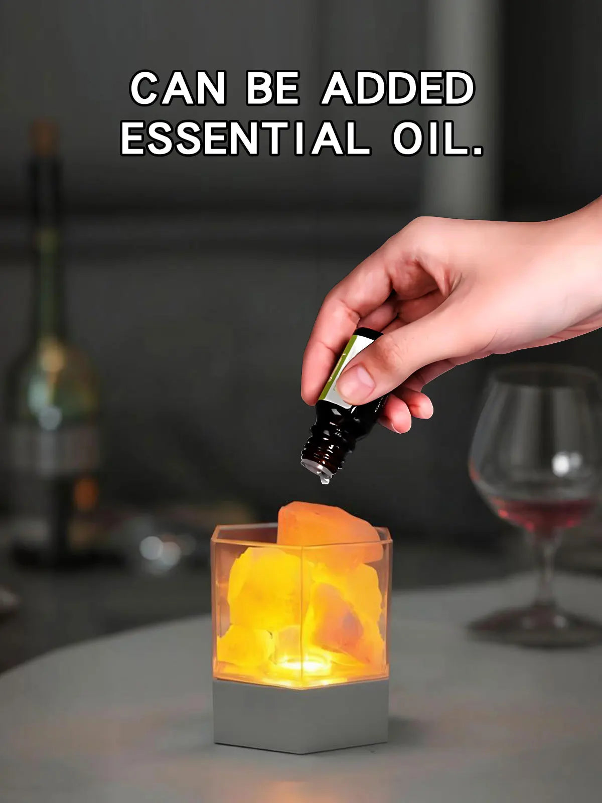 USB Desk Lamp Natural Himalayan Salt