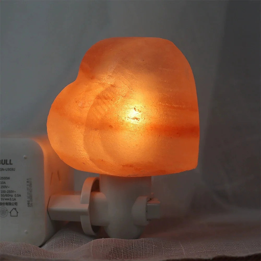 Himalayan Warm White Salt Lamp Night