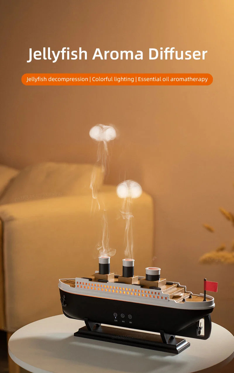 Ship Model Air Humidifier with Remote Control
