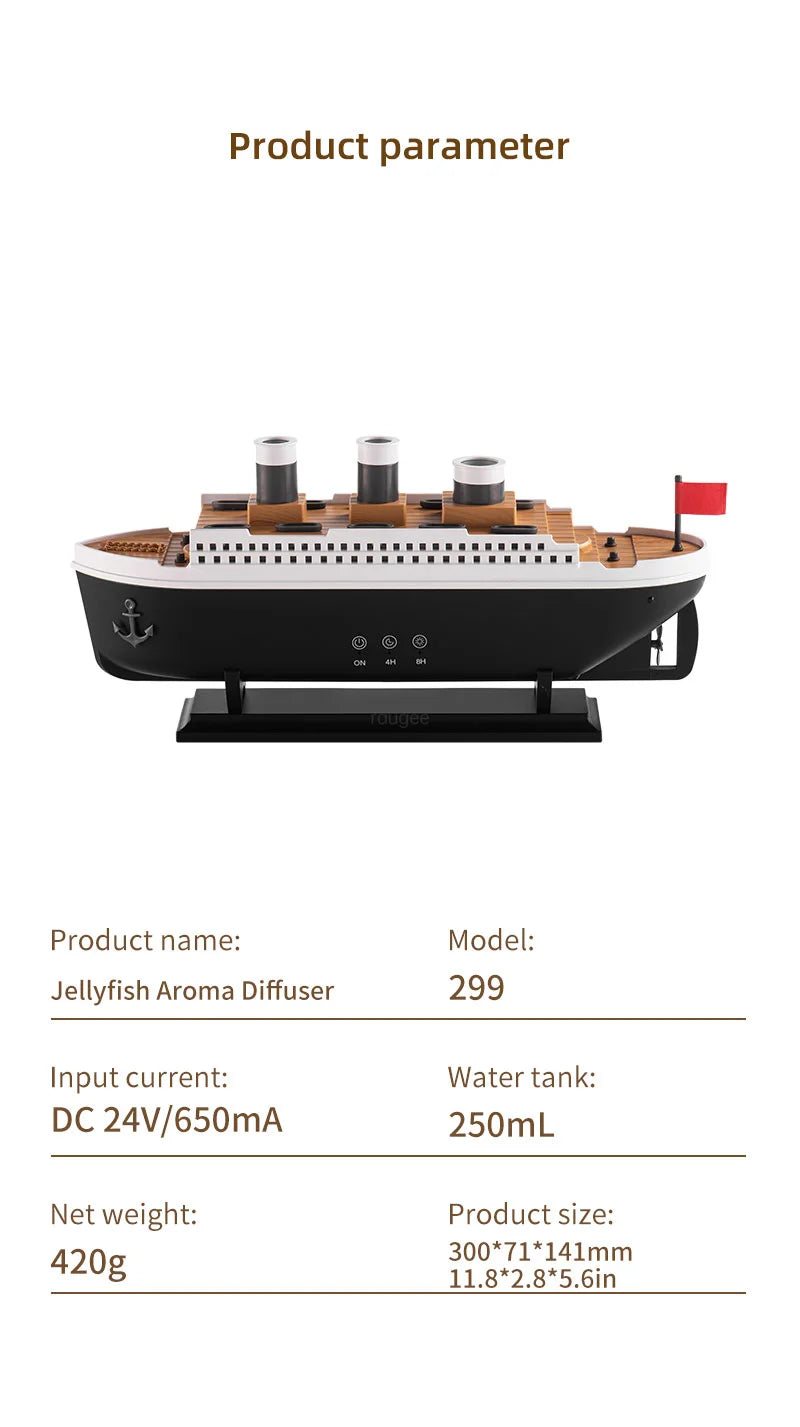 Ship Model Air Humidifier with Remote Control