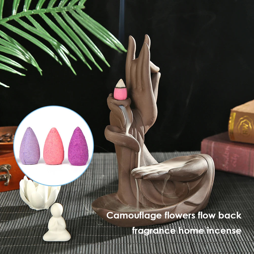 Natural Incense Mixed Waterfall Smoke Backflow Cone