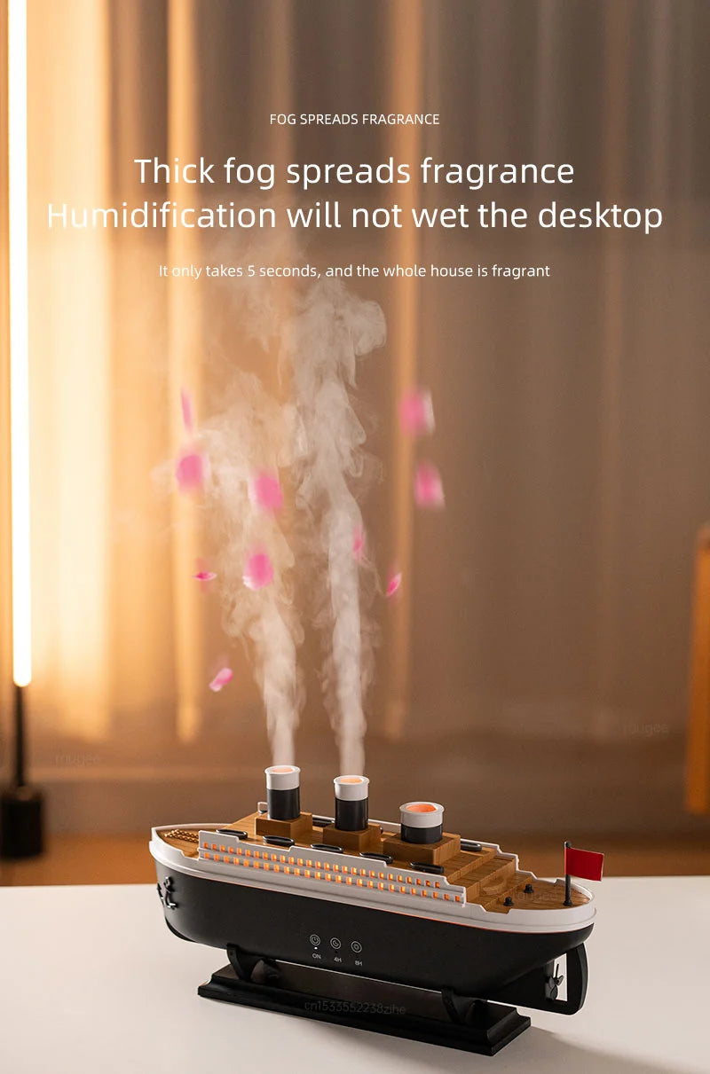 Ship Model Air Humidifier with Remote Control