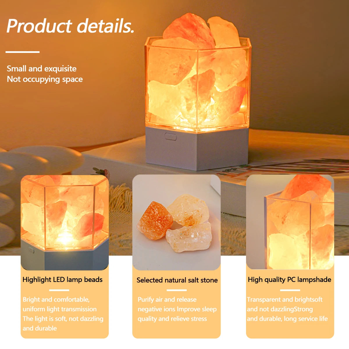 USB Natural Himalayan Salt Light